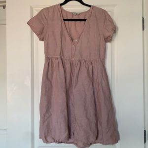 Madewell button babydoll dress